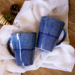 Coffee Mug - Shades Of Blue - 280ml - Set Of 2