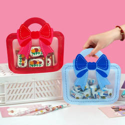 Cute Bow Shaped Goody Bags - Assorted - Set Of 5