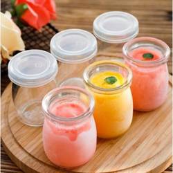 Glass Containers With Lid - Set Of 6