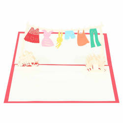 Greeting Card With Envelop - Baby Shower - 3D Pop Up