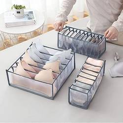 Lingerie And Socks Organizer- Set Of 3 - Assorted