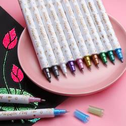 Pen - Twin Tip - Metallic - Assorted - Set Of 10