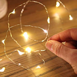 Sliver String Fairy Light - Battery - Warm White