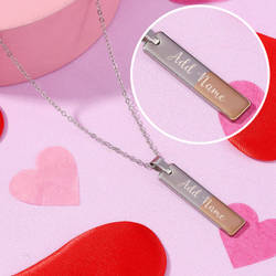 Unisex Two-Toned Personalized Pendant