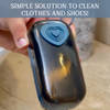 Scrubber with soap dispenser