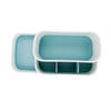 Buy 5 Compartment Bathroom Caddy - White And Blue
