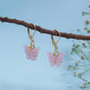 Alluring Pink Butterfly Earrings Online