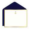 Buy Anchor Monogram Flat Card With Envelope - Set Of 3