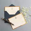 Anchor Monogram Flat Card With Envelope - Set Of 3 Online