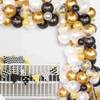 Buy Balloons - Black And Gold - Set Of 12