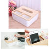 Buy Bamboo Lid Tissue Box - Organizer - Assorted - Single Piece