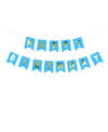 Gift Banner With Tassels - Happy Birthday - Blue - Single Piece