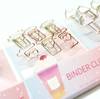 Gift Binder Clips - Rose Gold And Gold - Set Of 6