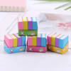 Gift Book-Shaped Eraser - Assorted - Set Of 4