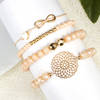 Shop Bracelet - Infinity And Beads - Set Of 4 - Juju Joy