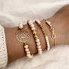 Bracelet - Infinity And Beads - Set Of 4 - Juju Joy Online
