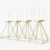 Gift Candle Stand - Pyramid - Glass - Single Piece