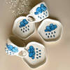 Shop Ceramic Cup And Saucer - Rain Print - Assorted - Single Piece