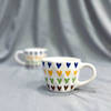 Gift Ceramic Cup - Heart Print - Assorted - Single Piece