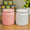 Ceramic Textured Jar - Assorted - 400 ml - Single Piece Online