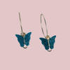 Gift Charming Dark Green Butterfly Earrings