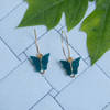 Charming Dark Green Butterfly Earrings Online
