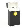 Gift Cigarette Case - Push Button - Black - Single Piecce