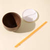 Shop Coconut Cup With Lid And Straw - Plastic - Single Piece