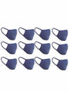 Gift Cotton Face Mask - Flat Dust Masks - Navy Blue