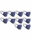 Shop Cotton Face Mask - Flat Dust Masks - Navy Blue