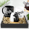 Couple Gift Tray With Shakers and Personalized Mugs Online