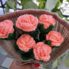 Shop Crochet Peach Rose Bouquet - Single Piece