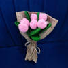 Gift Crochet Pink Tulip Bouquet - Single Piece
