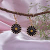 Cute Black Floral Earrings Online