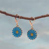 Buy Cute Blue Floral Earrings