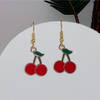Gift Cute Red Cherry Charm Earrings