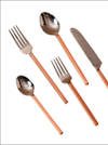 Buy Cutlery With Copper Plating On Handles - Set Of 5