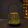 Shop Decorative Lantern With LED String Light - Black (Set of 2)