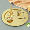 Gift Designer Brass Puja Thali (9 Inches)
