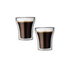 Gift Double Wall Glass - Curve - 200ml - Set Of 4