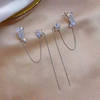 Buy Ear Clip - Needle Tassel - Flower - Set Of 2 - Juju Joy