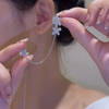 Shop Ear Clip - Needle Tassel - Flower - Set Of 2 - Juju Joy