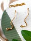 Gift Earring - Snake Drop - Gold - Juju Joy