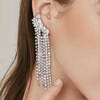 Earrings - Dangler Curve - Diamond - Silver - Juju Joy Online