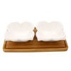 Buy Elegant Ceramic Bowls - White - Set Of 2
