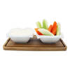 Elegant Ceramic Bowls - White - Set Of 2 Online