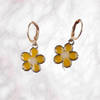 Buy Elegant Yellow Flower Charm Earrings