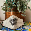 Face Mask - Embroidered - Butterfly Online