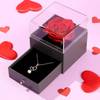 Gift Box - Pearl Necklace With Rose - Forever Love Online