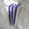 Glass Straw - Blue And White - Set Of 6 Online